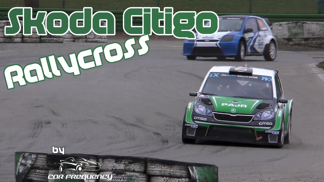 Powerful Skoda Citigo at Duivelsbergcircuit - Rallycross