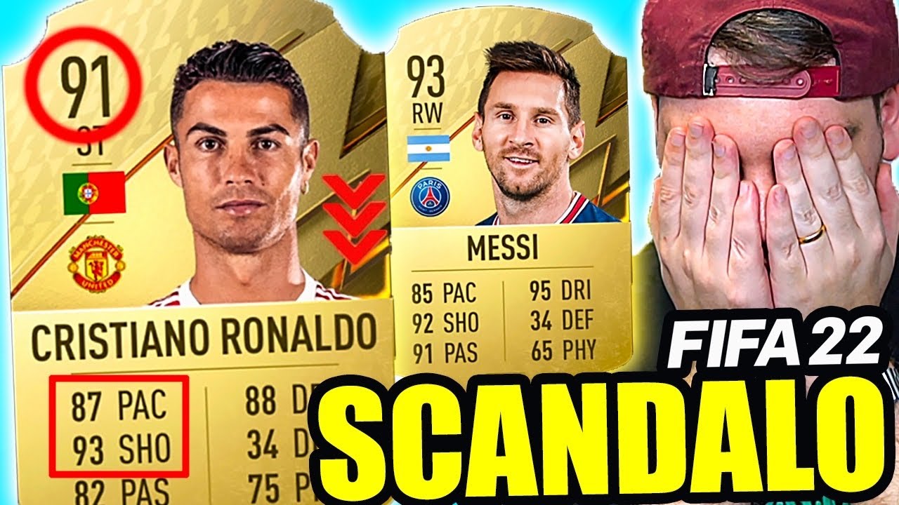 SCANDALO FIFA 22!! CRISTIANO RONALDO SOLO 91?? - FIFA 22 RATINGS
