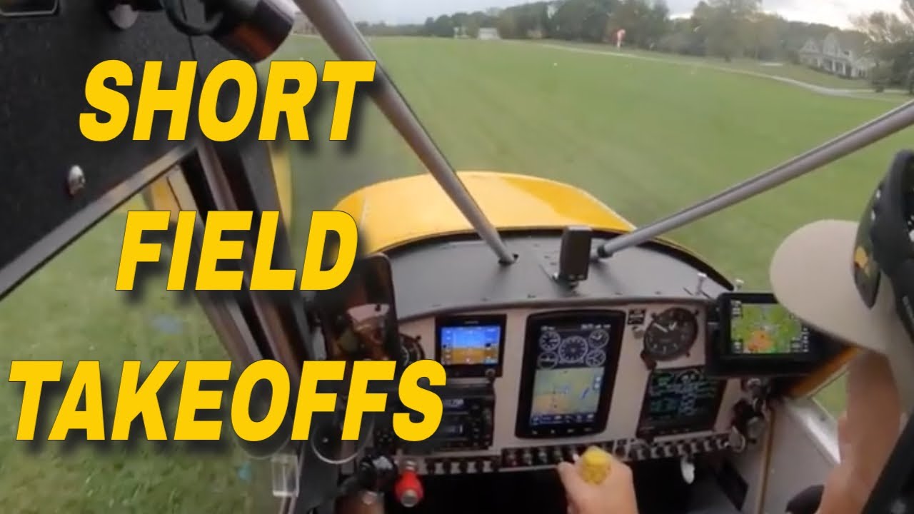 SHORT FIELD TAKEOFFS in the AVIAT HUSKY AIRCRAFT --  STOL style