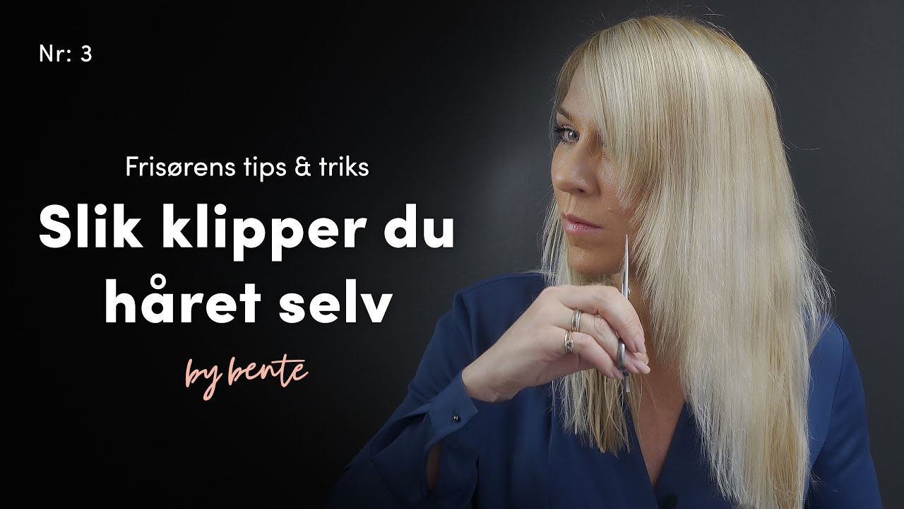 Klippe håret, frisør viser hvordan klippe tupper:)