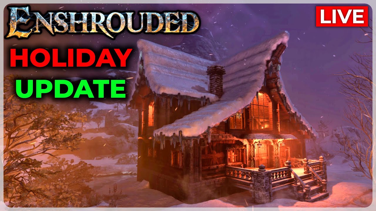 Enshrouded: HUGE NEW Patch! - Decorating my Cozy Winter Cabin