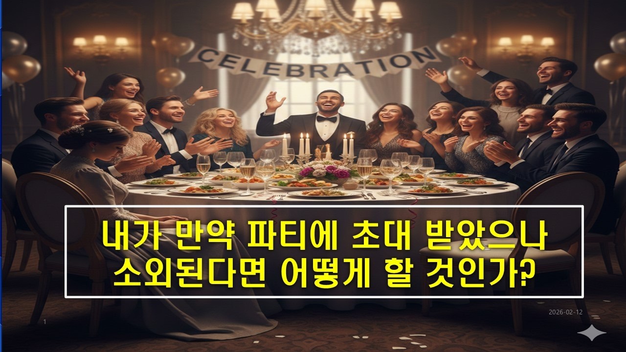 4. 소외감 #3:  초대는 받았으나 중심에 있지 못한 사람의 마음