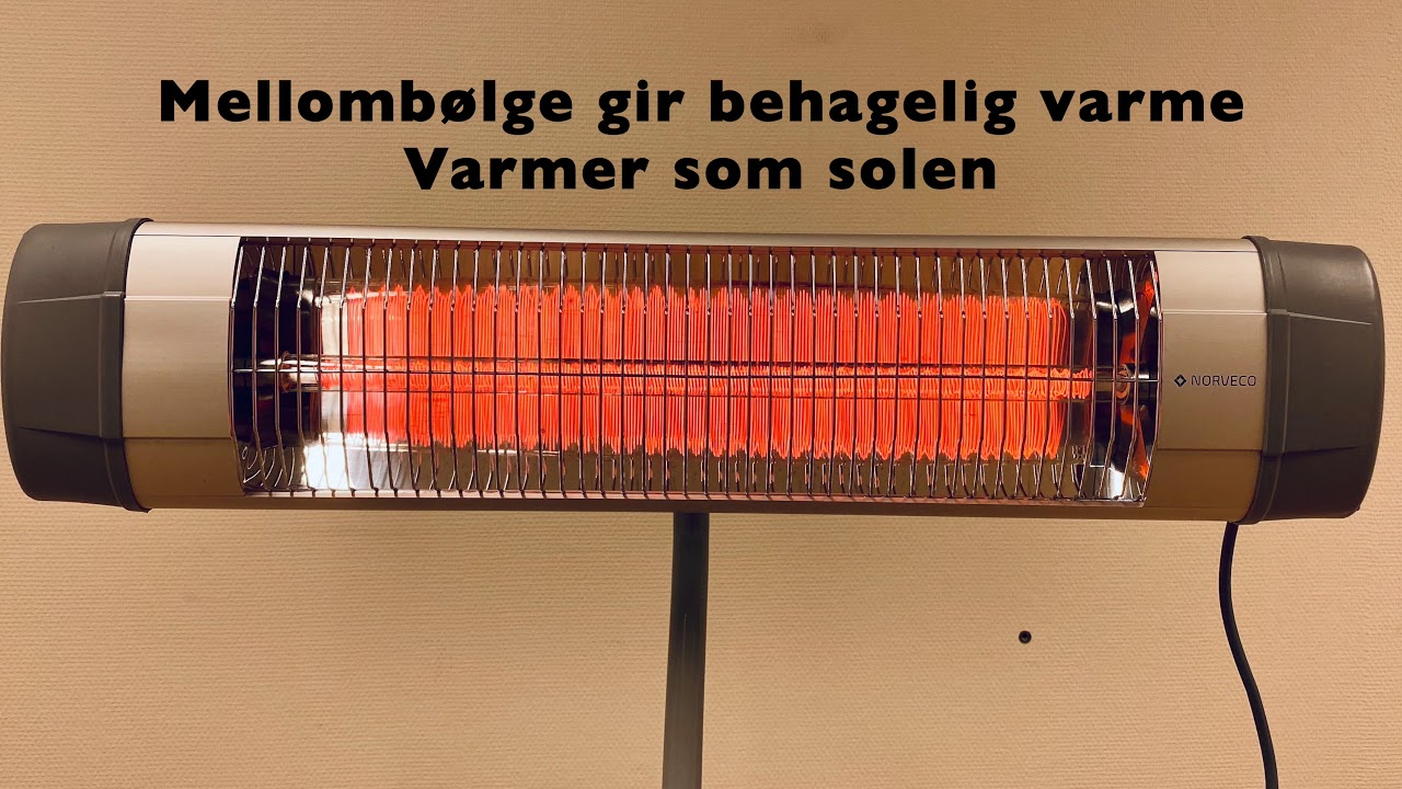Mellombølge infrarød terrassevarmer - Norveco STAR 2000