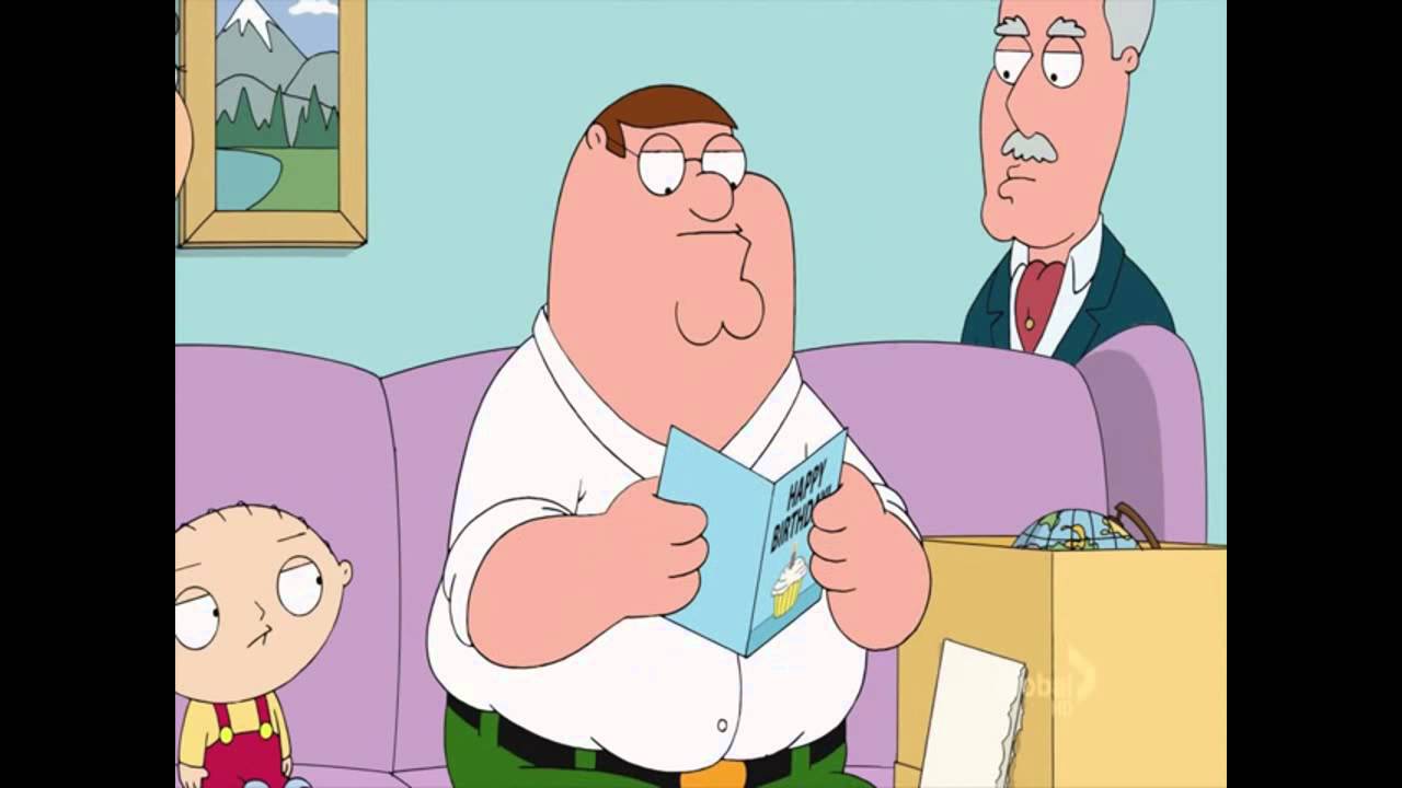 Padre de Familia - Regalos de cumplea&ntilde;os de Peter - Carta de  Cleveland