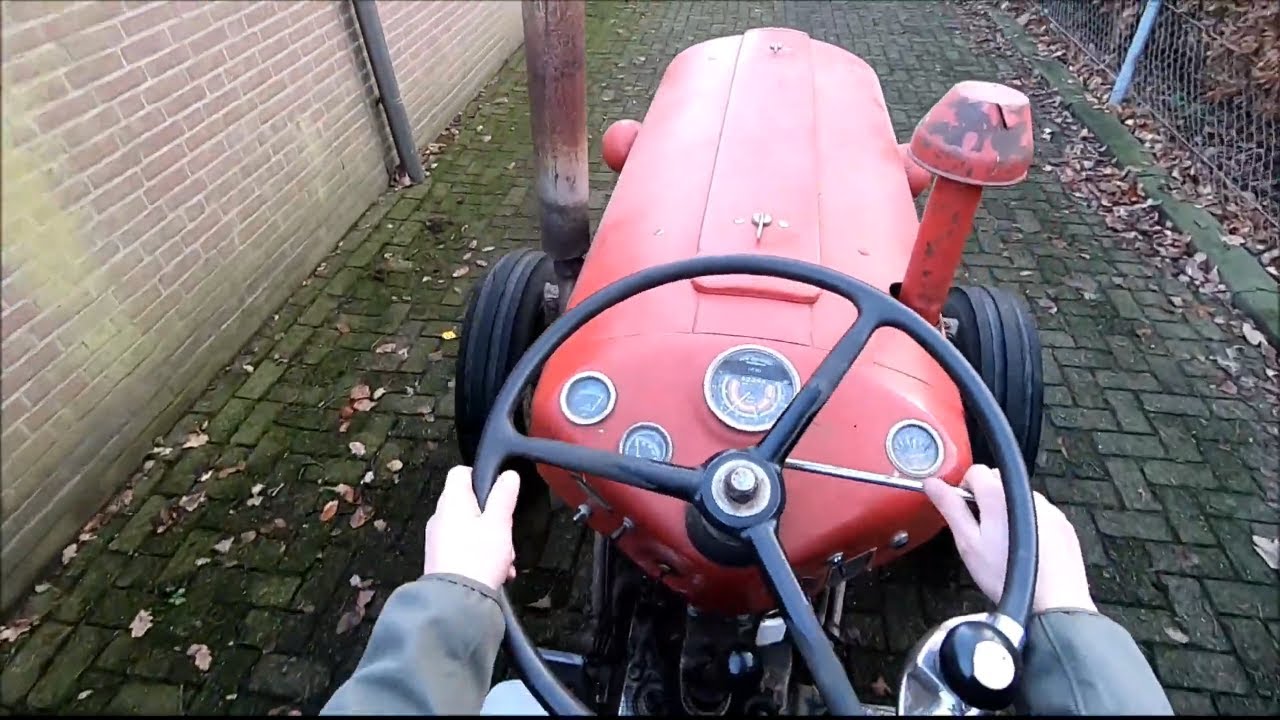Massey Ferguson 35 Diesel | MF35 Start and drive with GOPRO