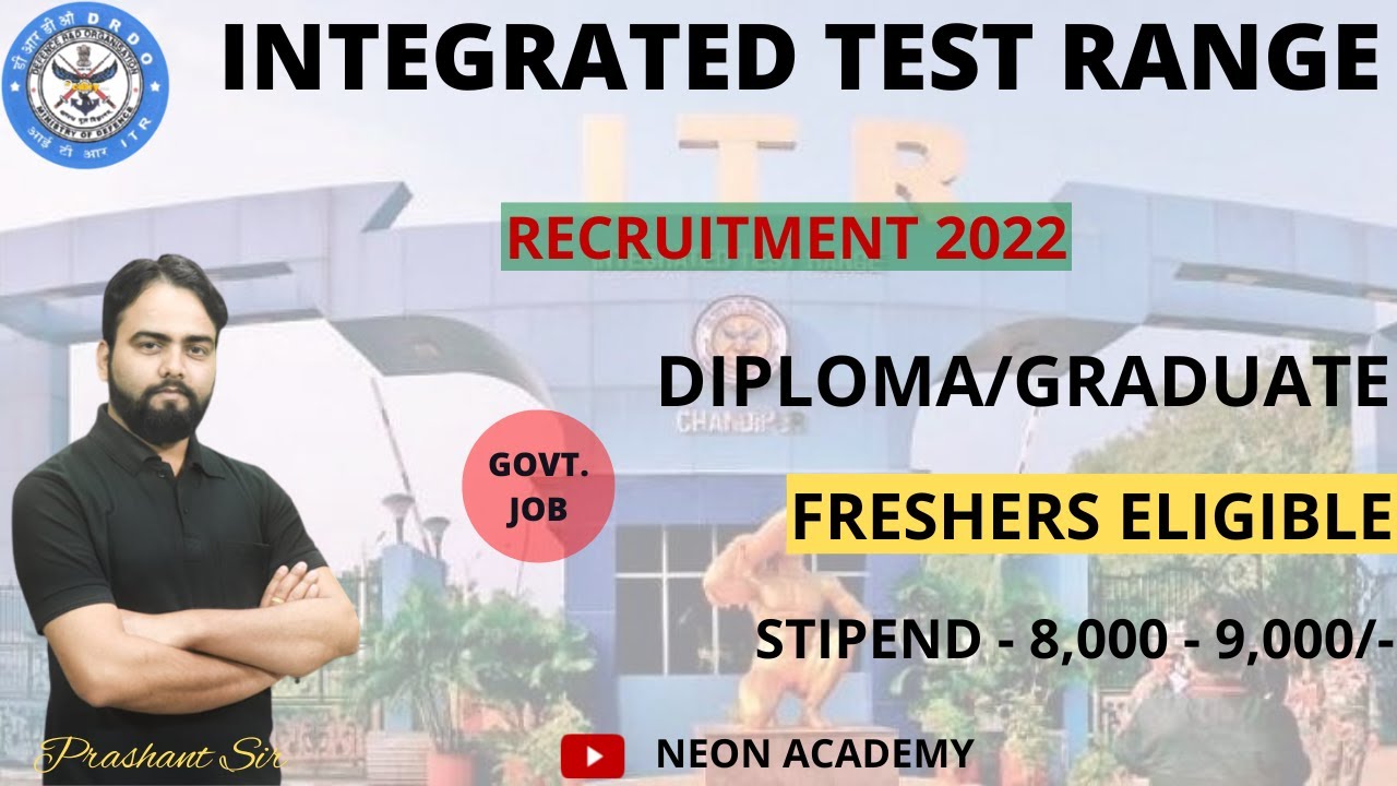 DRDO-ITR Recruitment Notification 2022 | Graduate/Diploma Apprenticeship | Latest Apprenticeship Job