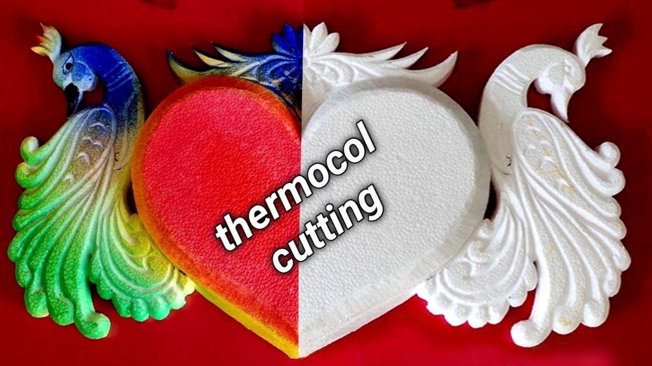 made by beautiful design cutting to thermocol/ थर्माकोल से सुंदर दिल की डिजाइन बनाना सीखें