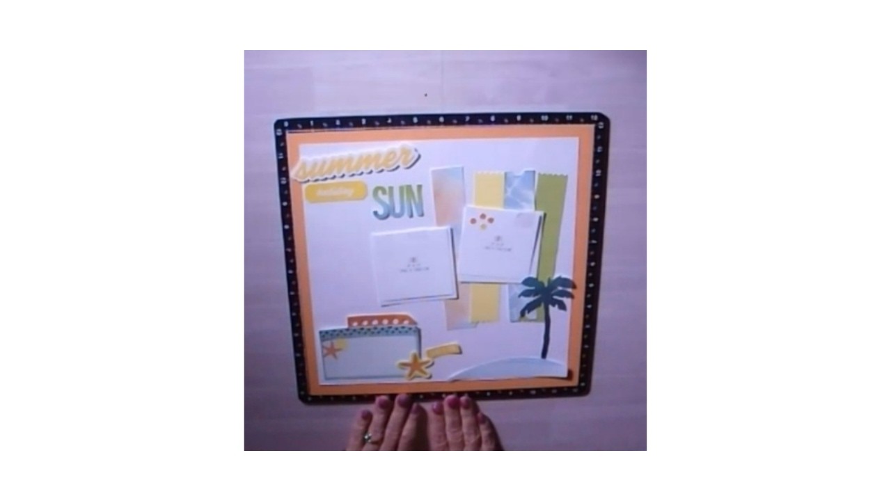 Beach Time Scrapbook Kit Walkthrough Layouts for easy Scrapbooking