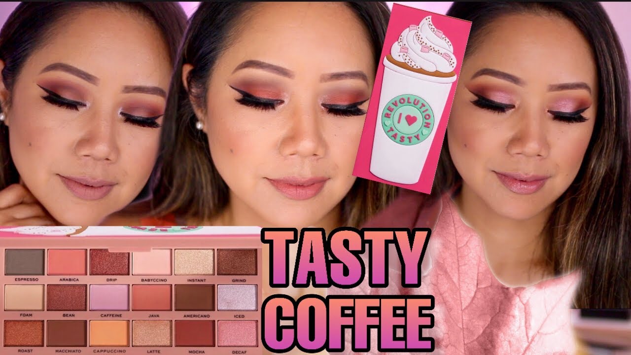 I HEART REVOLUTION TASTY COFFEE PALETTE REVIEW + 3 LOOKS - TASTY COFFEE PALETTE I HEART REVOLUTION