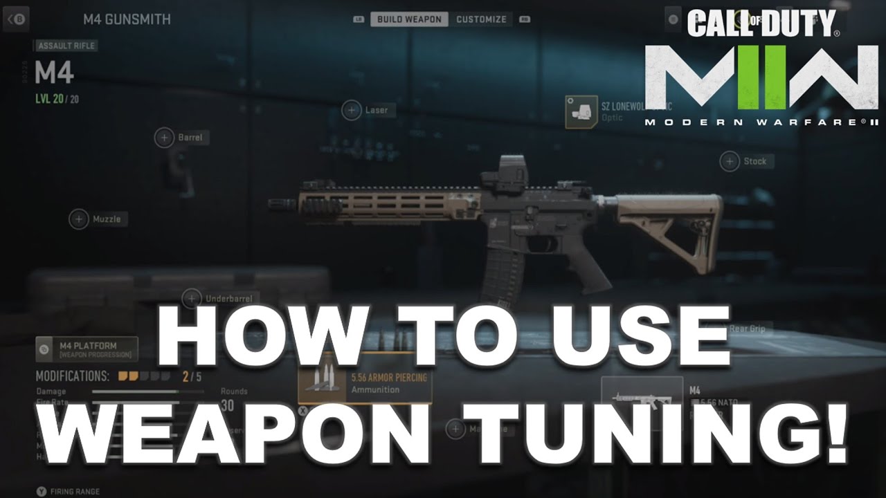 How to use Weapon Tuning! COD Modern Warfare 2