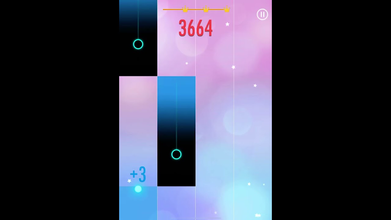 Piano tiles 2 random score in au Clair de la lune (15.467tps) 950th video