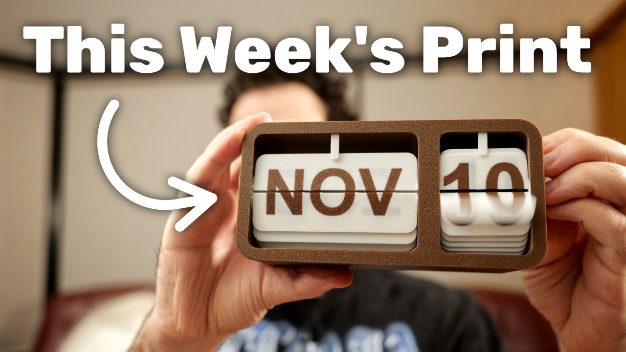 Самый забавный 3D-принт на этой неделе &mdash; перекидной календарь 🗓️