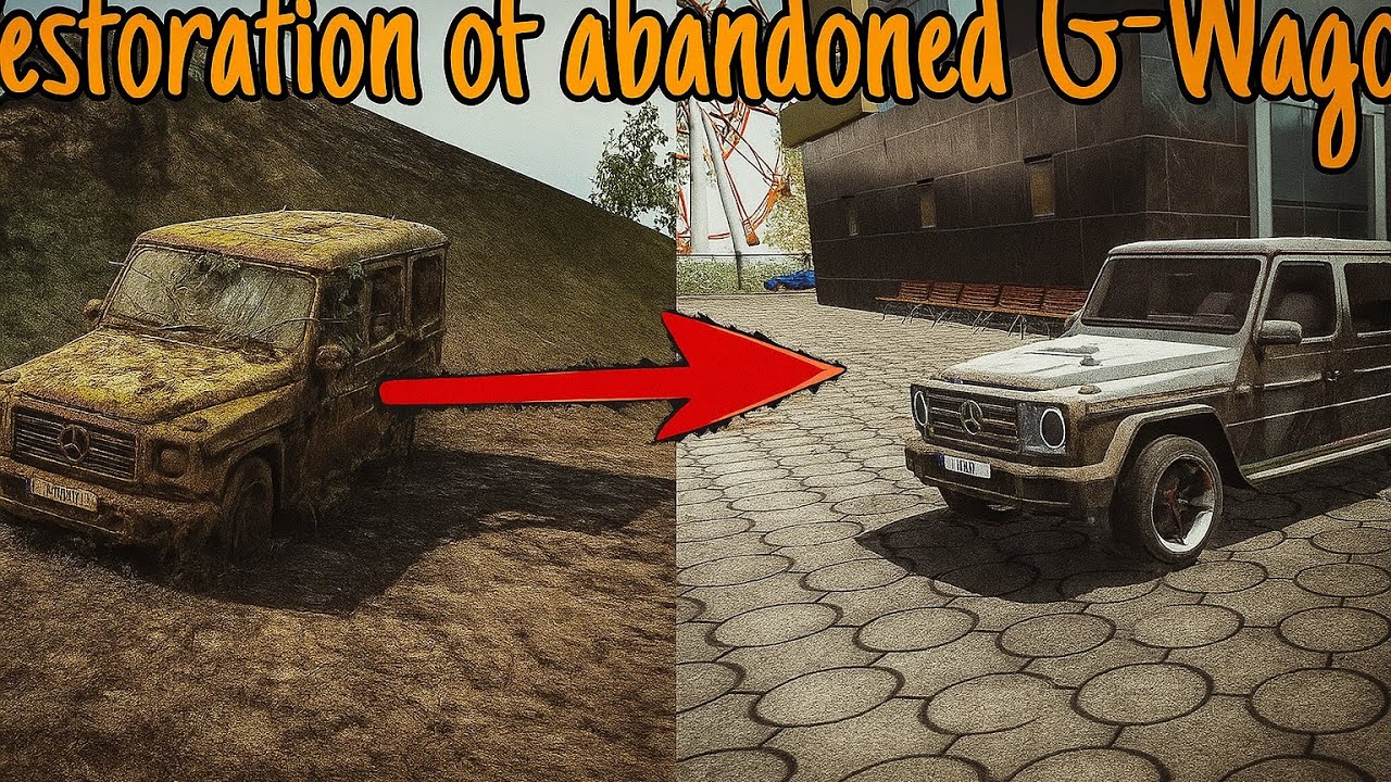 Found an abandoned G-Wagon 😱and restored it 🤩 in car simulator 2 #carsimulator2 #viralvideo #cs2mod