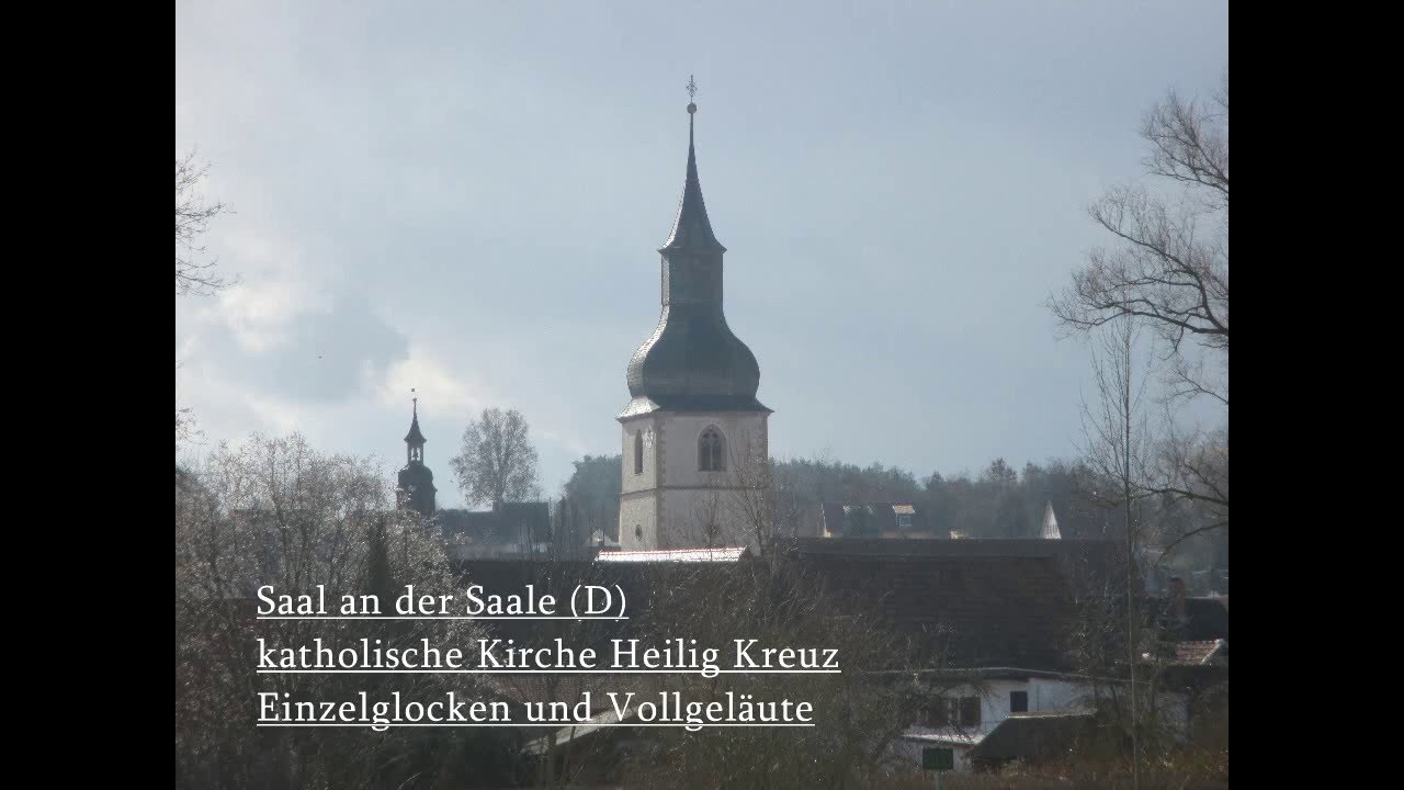 Saal a. d. Saale (D) kath. Kirche Heilig Kreuz: Einzelglocken und Vollgeläute