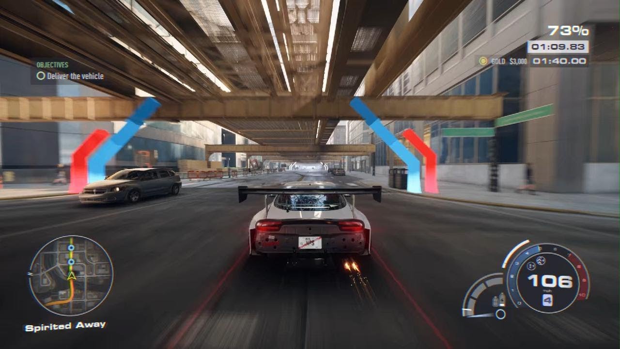 Need for Speed Unbound. Driving mazda rx 7