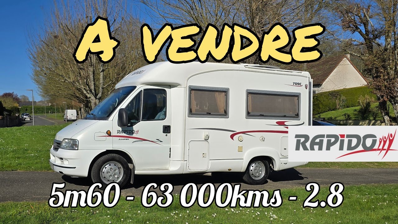 A Vendre : Magnifique petit Rapido 709C, un vrai camping-car taille fourgon !