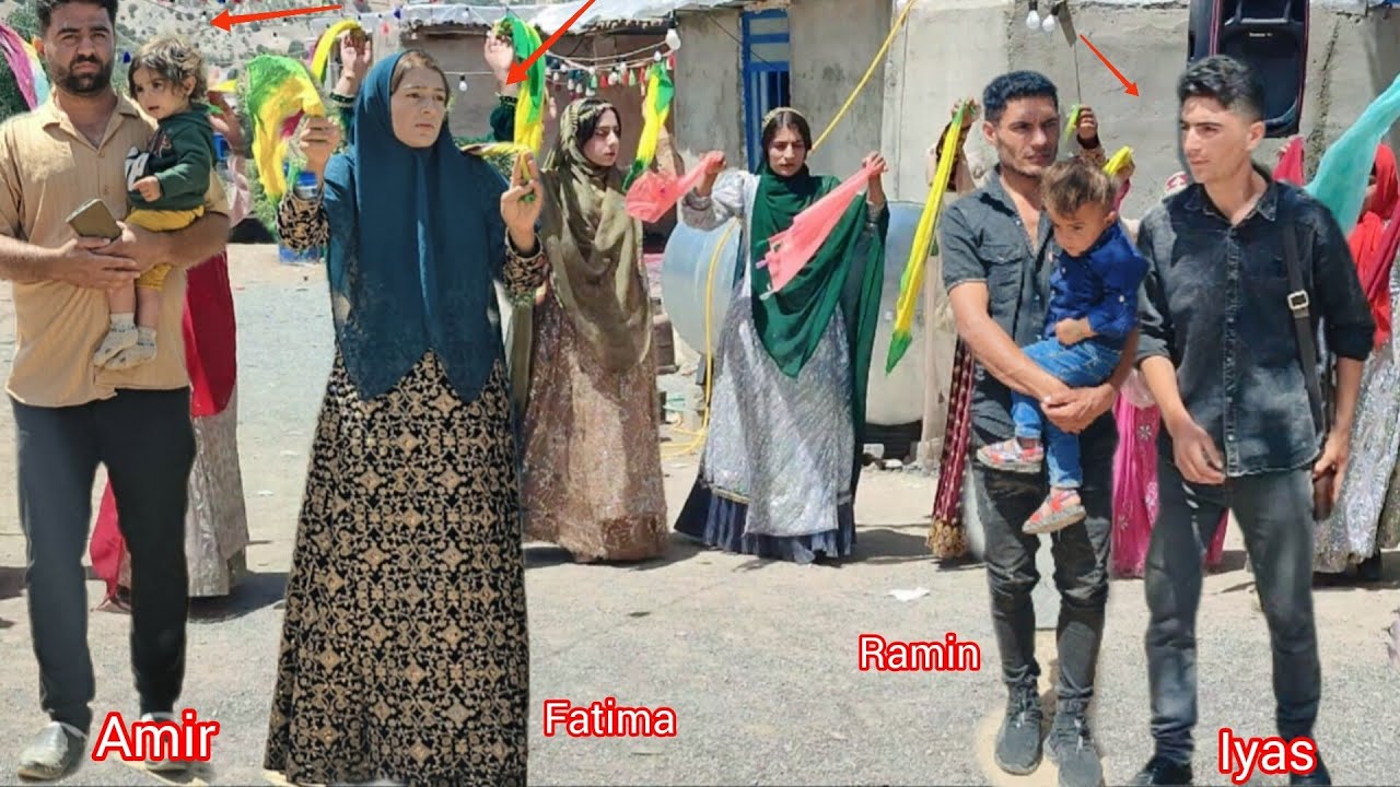 Ayas wedding celebration and Amir and Fatima dancing and dancing from  joy  Ayas wedding celebration