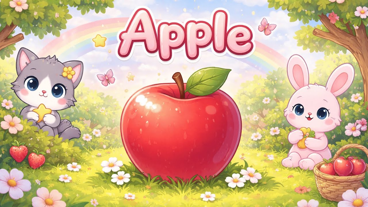 А — это яблоко 🍎 | Песенка про фрукты от А до Я для детей | Little Lullas