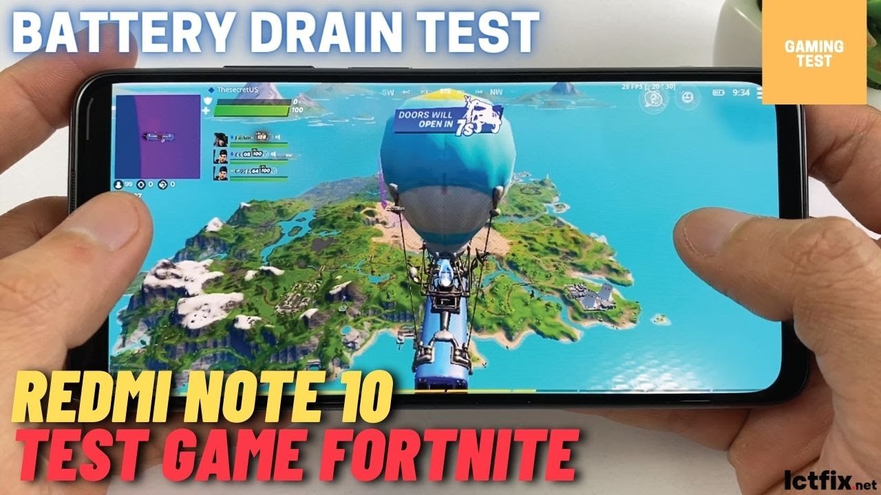 Xiaomi Redmi Note 10 test game Fortnite Mobile | Snapdragon 678, 6GB RAM