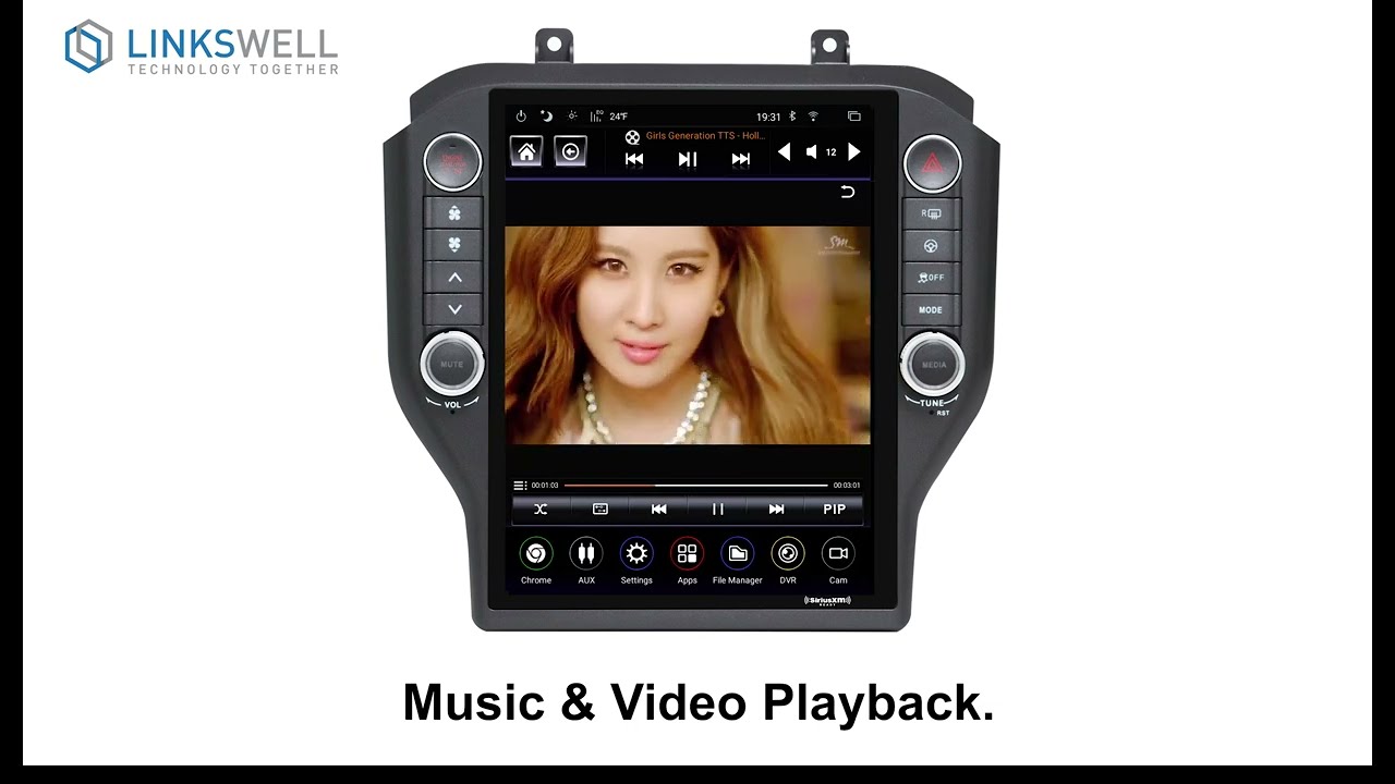 Linkswell GEN 5 &ldquo;T&rdquo; Style Radio for 2015-23 Ford Mustang
