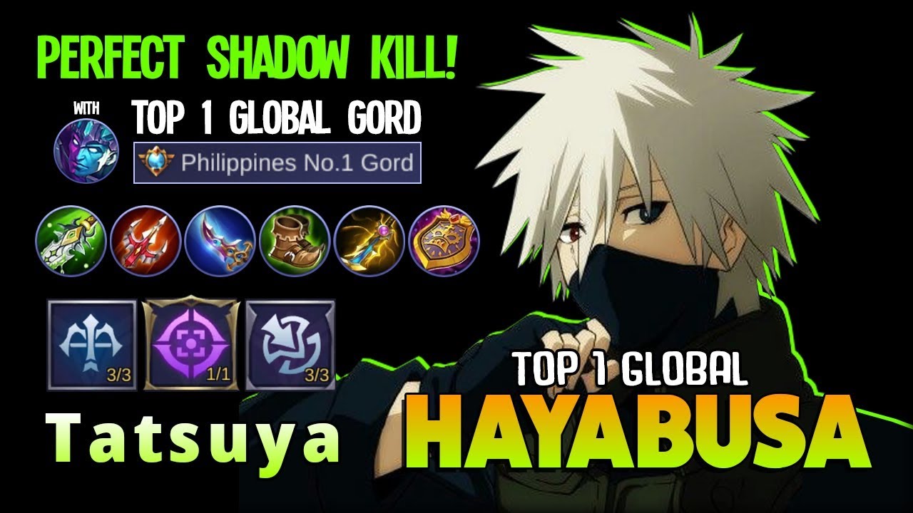 Hayabusa Perfect Skill Timing! T a t s u y a Top 1 Global Hayabusa ~ Mobile Legends