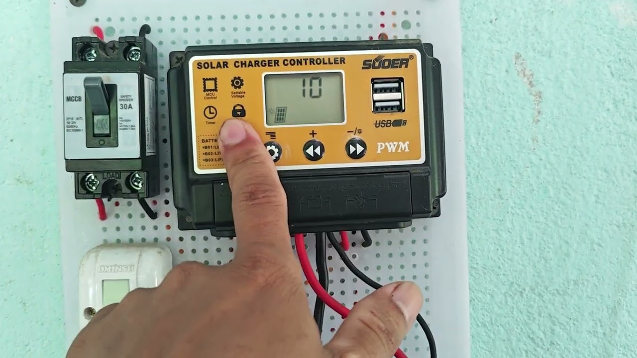 Hướng dẫn anh em cách cài đặt sạc suoer PWM 30A về tính năng auto bật tắt cổng load tải
