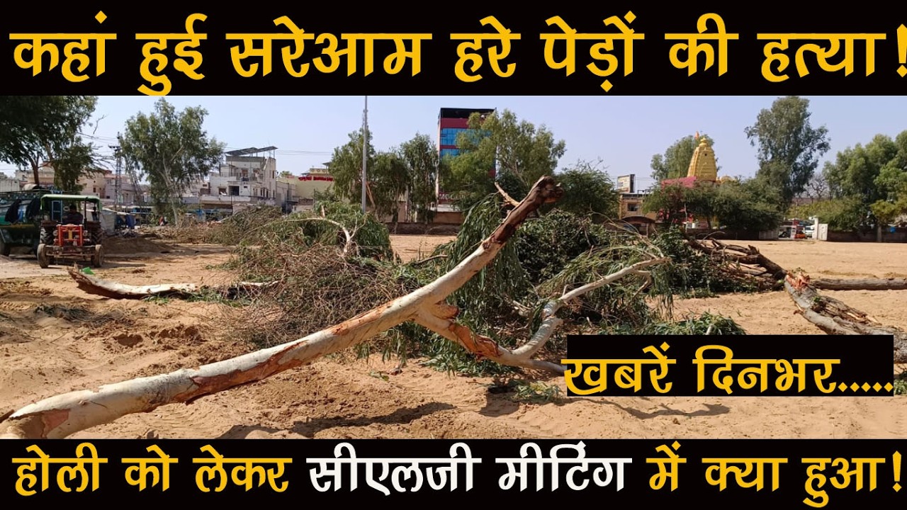 सुजानगढ़-पुलिस ने की कौनसी सावधानी रखने की अपील और कहां हई हरे पेड़ों की हत्या?खबरें दिनभर....