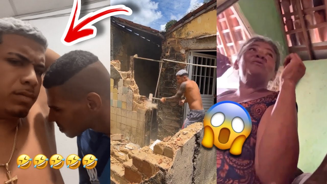 😱 Artur derrubou o banheiro da casa do Zeca e olha oq a mãe dele falou + Zeca falou q Artur fede 😂