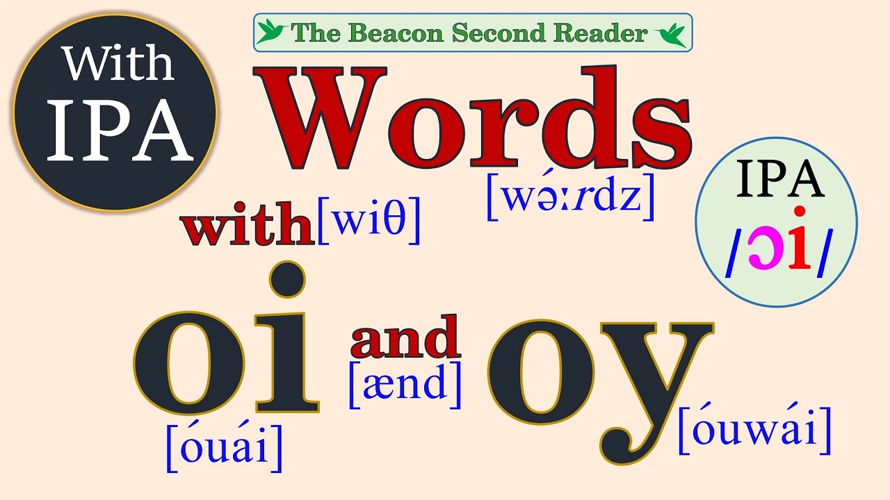 Words with “oi” and “oy” with IPA (International Phonetic Alphabet)