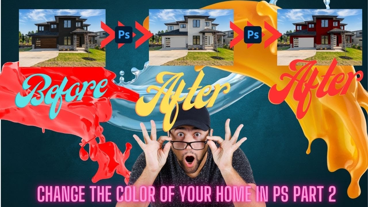 PART 2 of Change the colour of your house using Photoshop