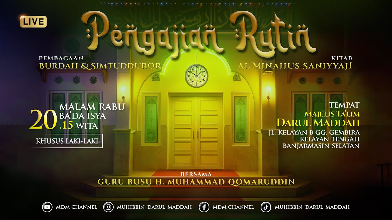 Pengajian Guru Busu H. M. Qomaruddin | Majelis Ta'lim Darul Maddah Selasa 28/10/2025