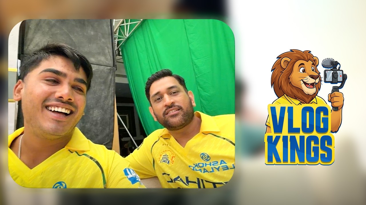 First Shoot day Vlog with Ayush Mhatre | Vlog Kings Episode 2 | CSK | IPL 2026