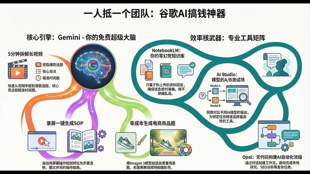 一个人抵一个团队：谷歌AI搞钱神奇！！！