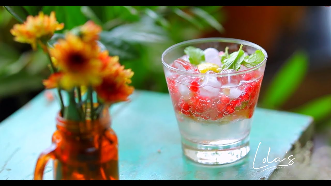 Pomegranate Mint Cooler/ Coolers/ Summer Drinks / Summer Coolers