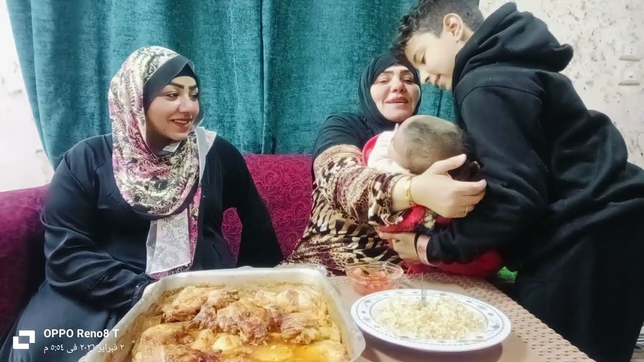 فطارنا ليله النصف من شعبان 😢 كل سنه وانتم طيبين وبخير 🩷 ربنا يجبر خاطرك يا بنتي😭