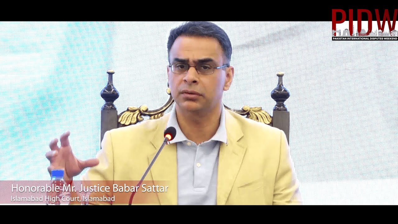 PIDW'23 Day 1, Panel 5, Speaker, Honorable Mr. Justice Babar Sattar