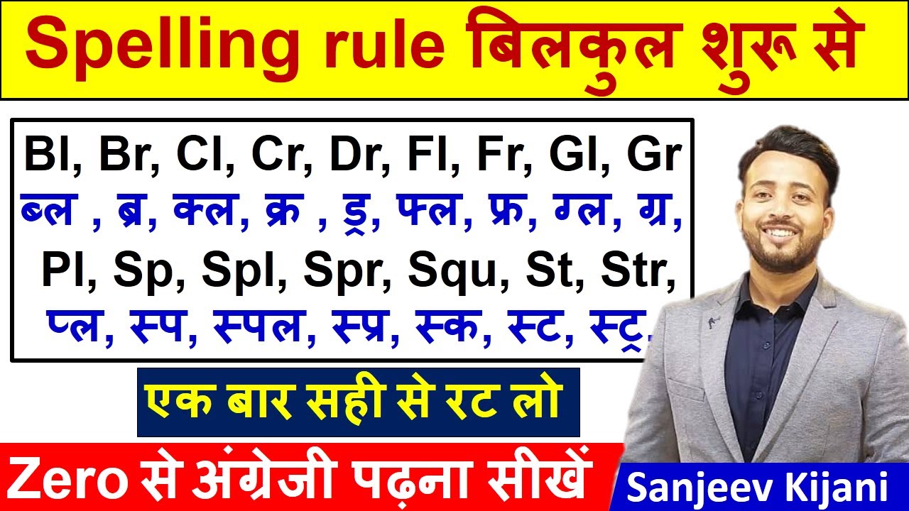 Learn Spelling Rules | Zero से English सीखे |  English padhna kaise sikhe | अंग्रेजी पढ़ना कैसे सीखे