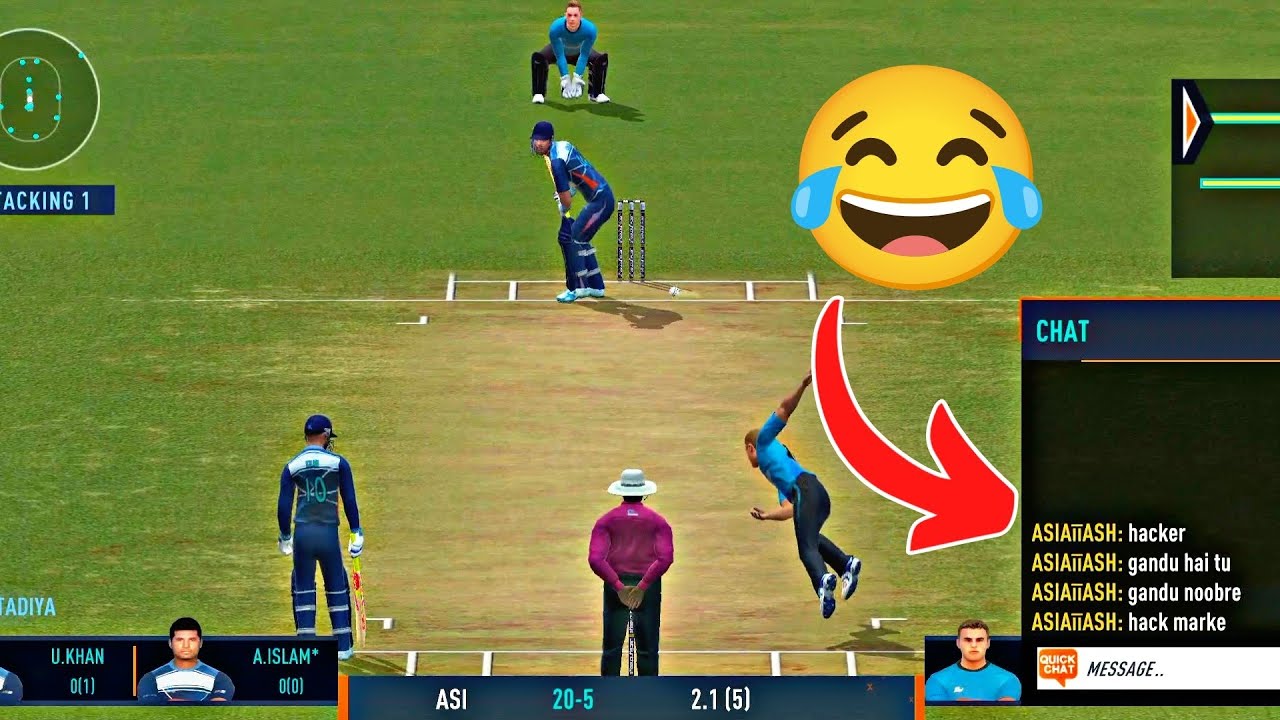 Opponent Call Me Hacker After Powerplay 😂 | Real Cricket 24