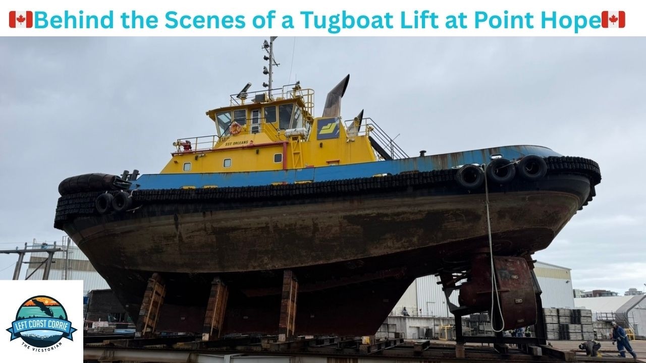 Full Tugboat Lift and Transfer at Point Hope Maritime Shipyard