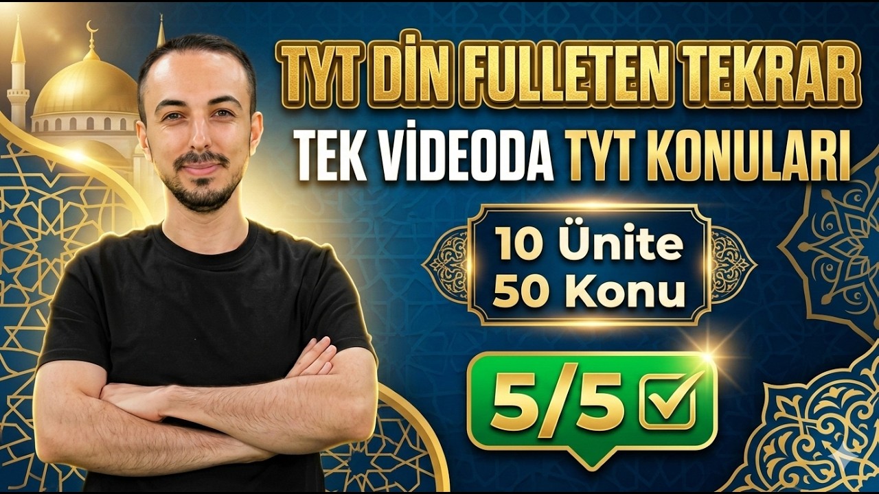 MSÜ-TYT DİN FULL TEKRAR | TÜM KONULAR GENEL TEKRAR