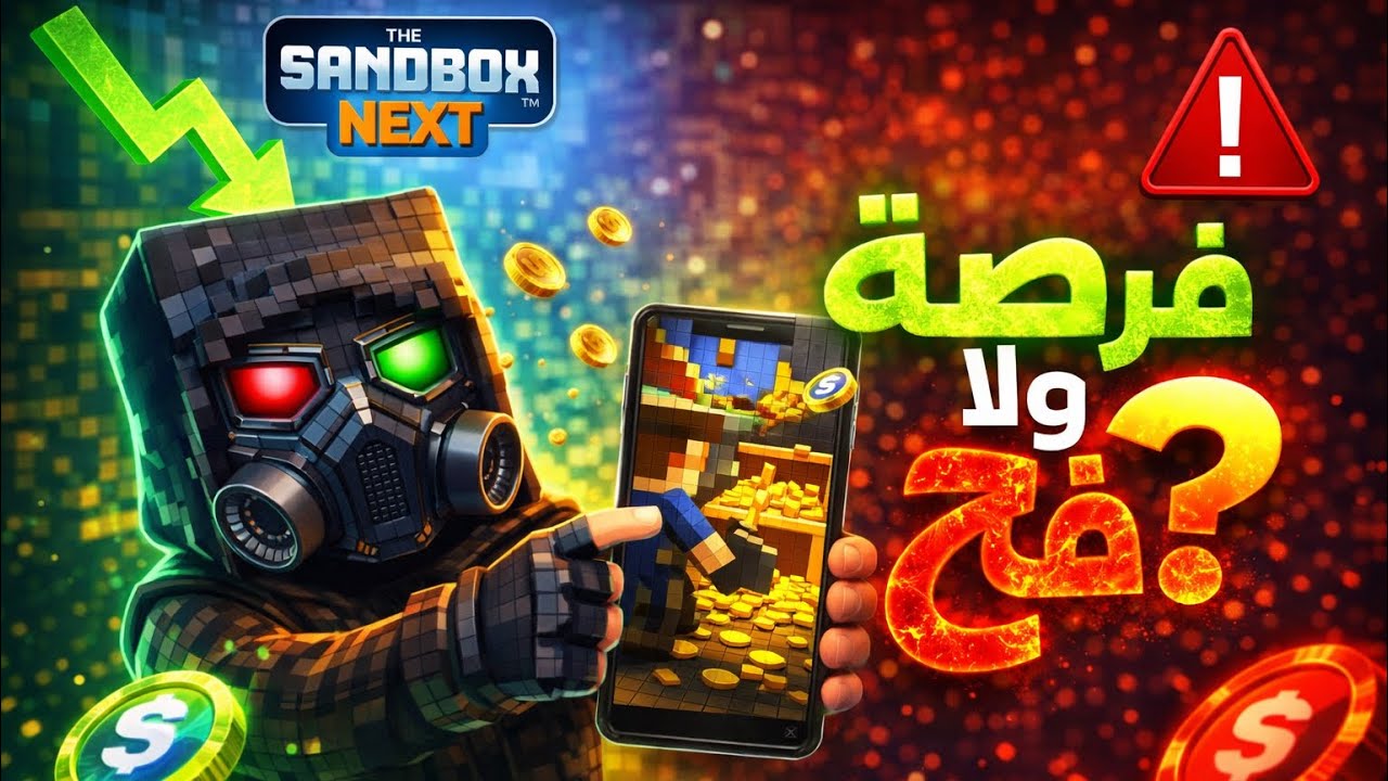 لعبة The Sandbox Next الجديده 👉 على الموبايل&hellip; بتدفع بجد ولا فخ Web3؟ 🤯