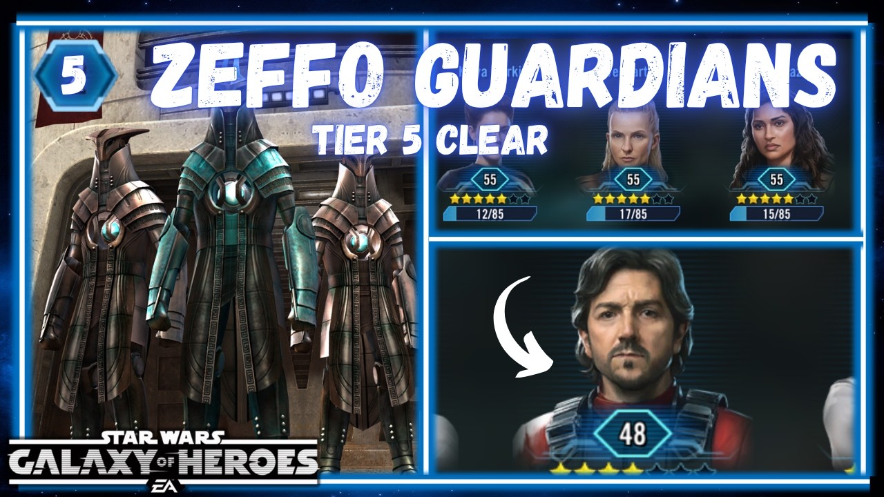 Clearing Tier 5 of the Zeffo Guardians with Cassian - Era of Andor Coliseum