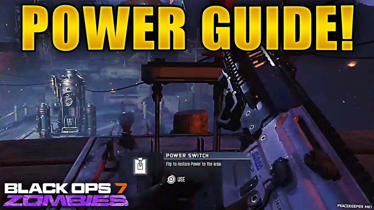 Ashes of the Damned: как включить Power Location Guide (обучение по Black Ops 7 Zombies Power) BO7