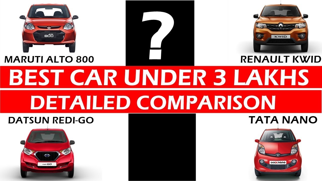 DATSUN REDIGO VS MARUTI ALTO 800 VS renault KWID VS TATA NAN0 genx | best small car 2018