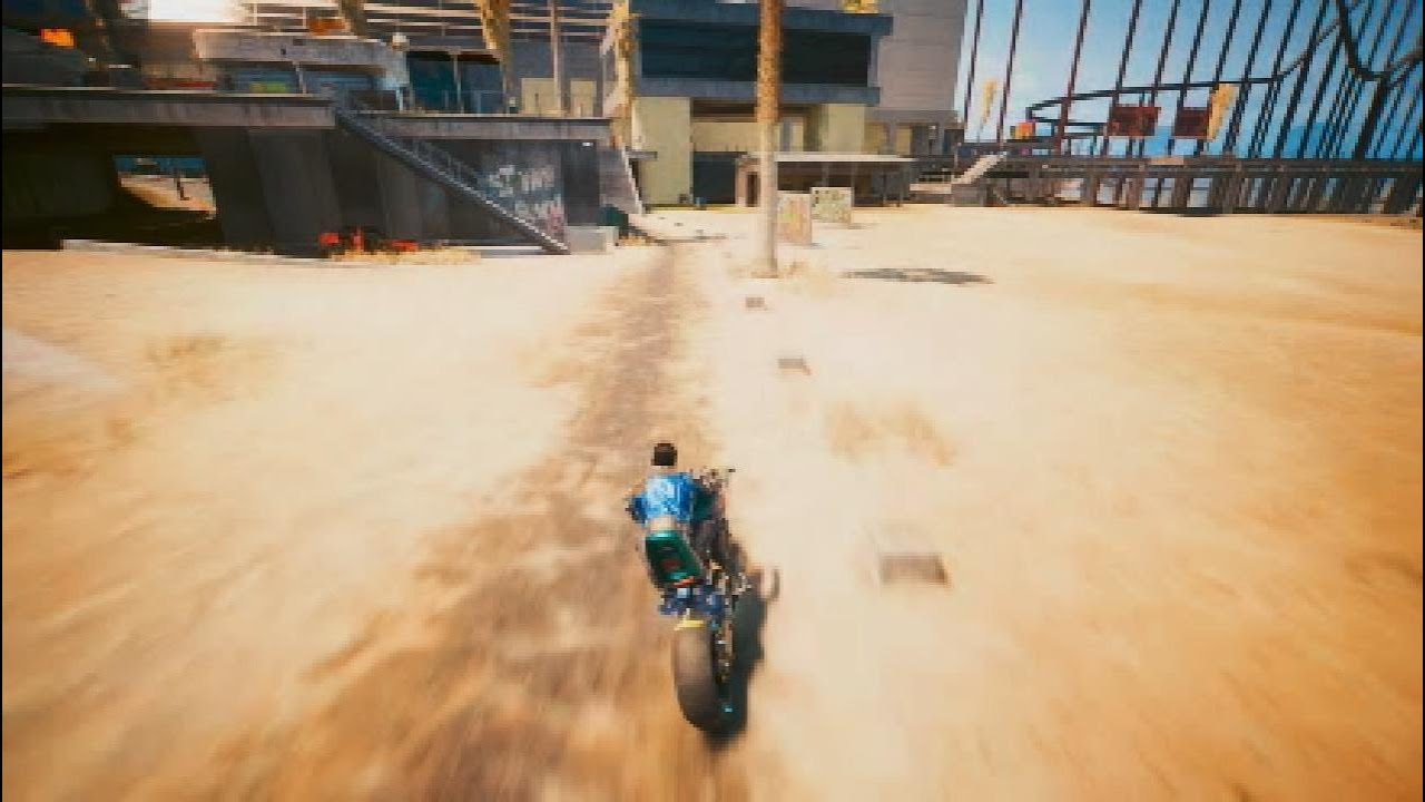 Cyberpunk Bike Stunts Wins and Fails