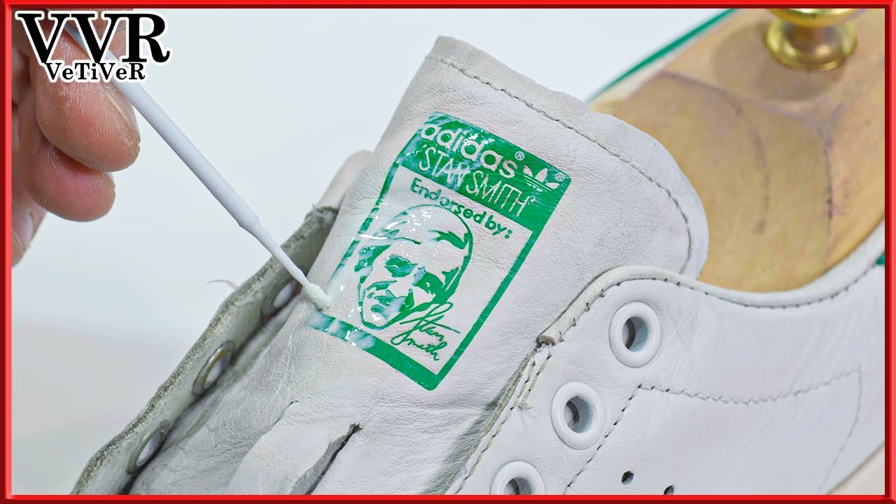 [ASMR] 'Clean & Restore' 'Adidas' 'Stan smith' White Sneakers  -4k 👟🍂🍁🐱🐈💨