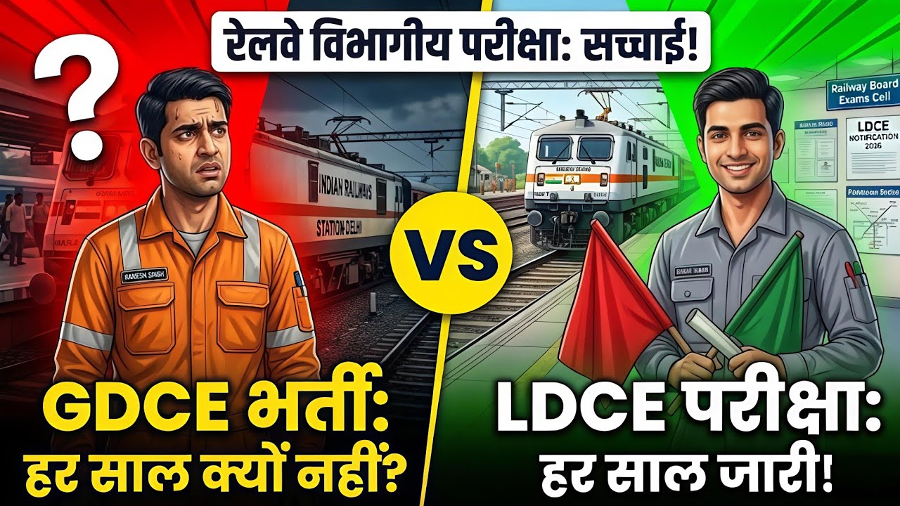 GDCE हर साल क्यों नहीं? GDCE vs LDCE: सच्चाई क्या है? 🤔 | Railway Exam Reality!