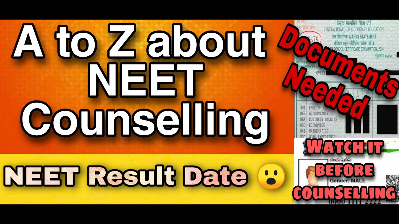 NEET 2020 Result Date 😮 | What All Documents Needed in NEET Counselling ? 🤔