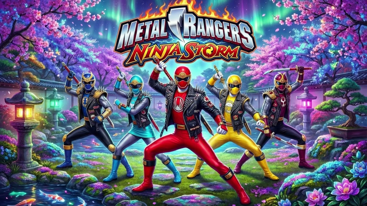 Metal Rangers Ninja Storm! An AI Metal Cover of the Power Rangers Ninja Storm opening theme!