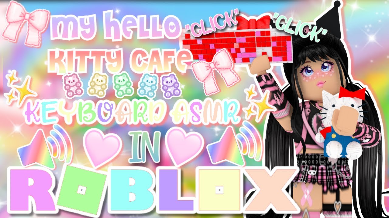 My Hello Kitty Cafe | Keyboard ASMR | Roblox *Very Clicky*